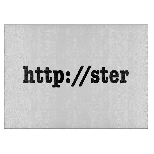 http://ster / HTML Code Schneidebrett (Vorderseite)