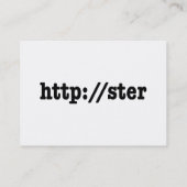 http://ster / HTML Code Visitenkarte (Rückseite)