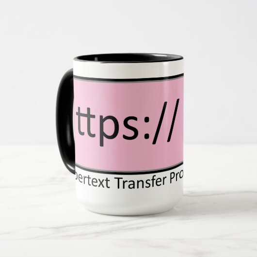 https Hypertext Transfer Protocol Secure Tasse (Vorderseite Links)