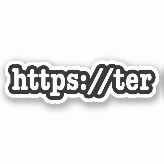 https://ter / HTML Code Aufkleber (Vorderseite)