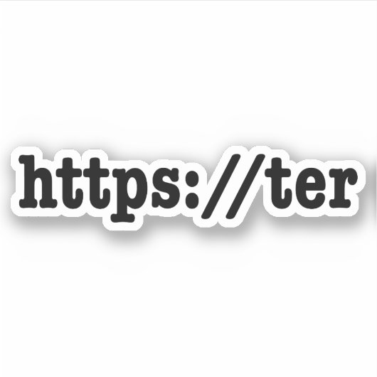 https://ter / HTML Code Aufkleber (Vorderseite)