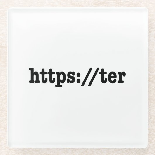 https://ter / HTML Code Glasuntersetzer (Vorderseite)