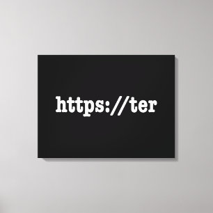 https://ter / HTML Code Leinwanddruck