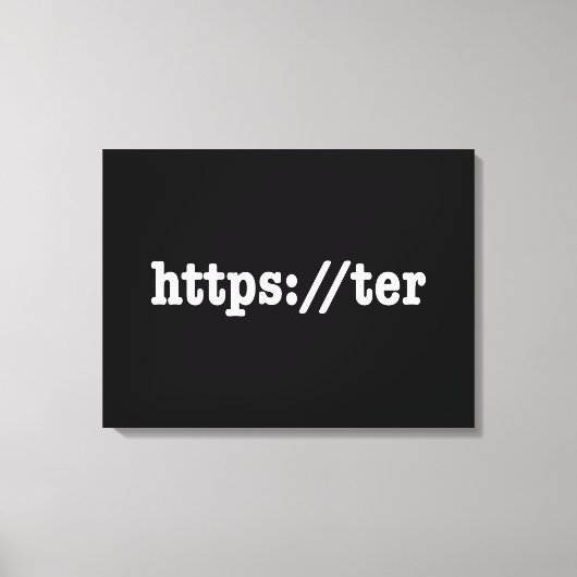 https://ter / HTML Code Leinwanddruck (Vorderseite)
