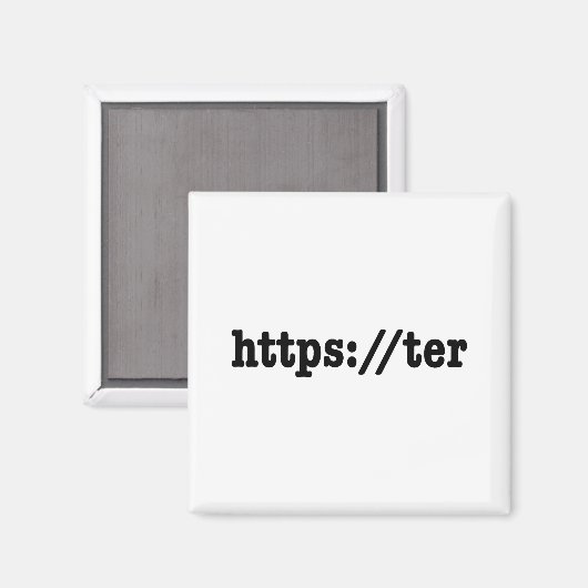 https://ter / HTML Code Magnet (Vorderseite/Rückseite)