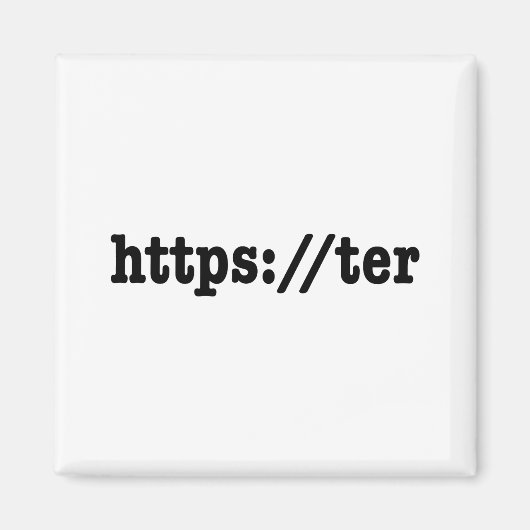 https://ter / HTML Code Magnet (Vorne)