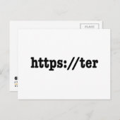 https://ter / HTML Code Postkarte (Vorne/Hinten)