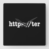 https://ter / HTML Code Quadratische Wanduhr (Vorderseite)