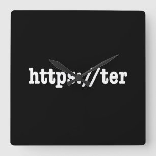 https://ter / HTML Code Quadratische Wanduhr