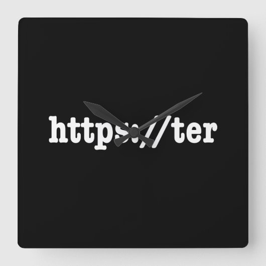 https://ter / HTML Code Quadratische Wanduhr (Vorderseite)