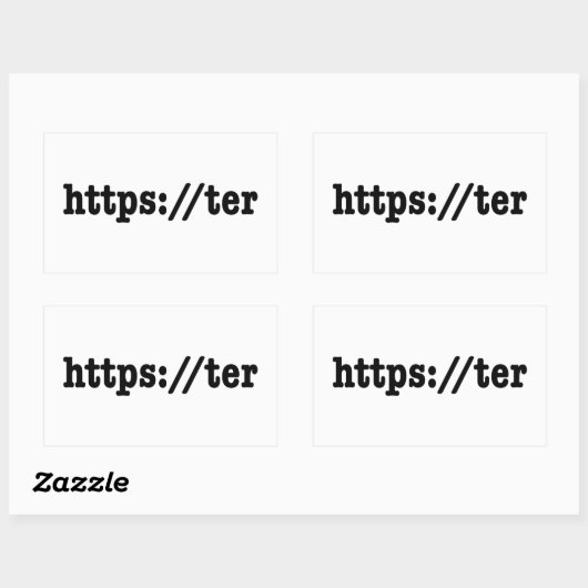 https://ter / HTML Code Rechteckiger Aufkleber (Blatt)