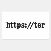 https://ter / HTML Code Rechteckiger Aufkleber (Vorderseite)