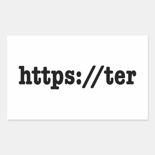 https://ter / HTML Code Rechteckiger Aufkleber (Vorderseite)