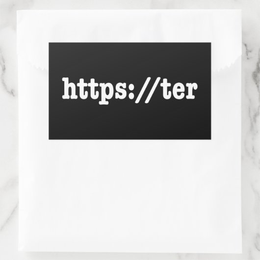 https://ter / HTML Code Rechteckiger Aufkleber (Tasche)