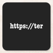 https://ter / HTML Code Rechteckiger Pappuntersetzer (Vorderseite)