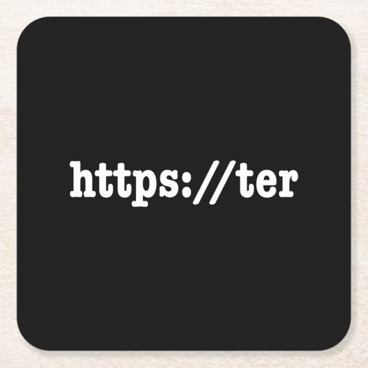 https://ter / HTML Code Rechteckiger Pappuntersetzer (Vorderseite)