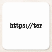 https://ter / HTML Code Rechteckiger Pappuntersetzer (Vorderseite)