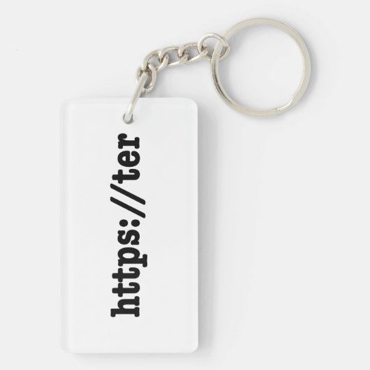 https://ter / HTML Code Schlüsselanhänger (Rückseite)