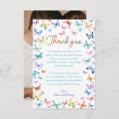 https://www.zazzle.com/butterfly_baby_shower_photo dankeskarte (Vorne/Hinten)