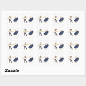 https://www.zazzle.com/cute_green_hi_heart_sticker quadratischer aufkleber (Blatt)