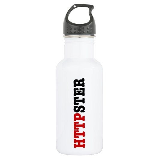 HTTPSTER EDELSTAHLFLASCHE (Vorderseite)