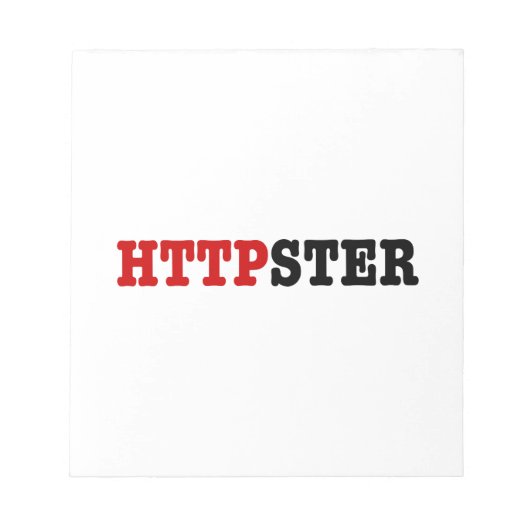 HTTPSTER NOTIZBLOCK (Vorderseite)