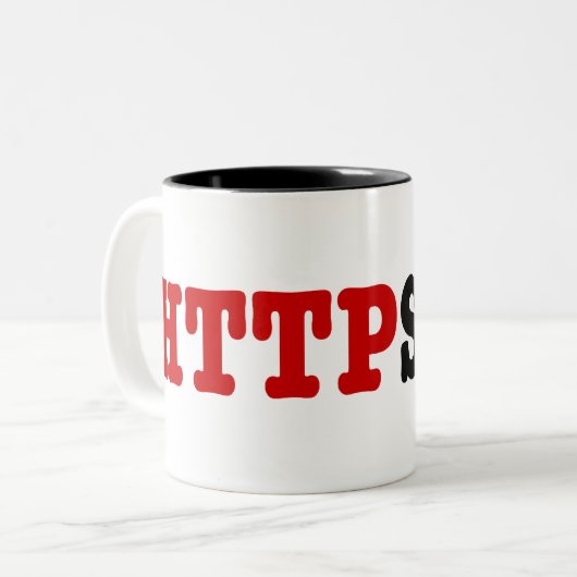 HTTPSTER ZWEIFARBIGE TASSE (Vorderseite Links)
