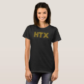 HTX Houston TX Retro Linear 4 T-Shirt (Vorne ganz)