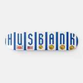 HU$BANK OFFICAL 7 3/4" Skateboard Deck (Horizontal)