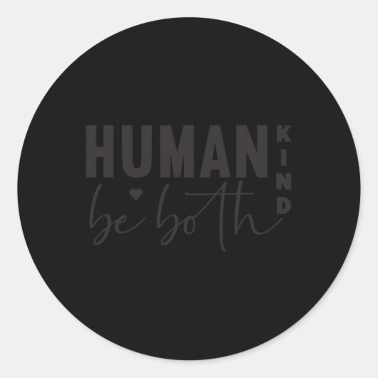 Hu ist so freundlich, dass beide gegen Mobbing sin Runder Aufkleber (Vorderseite)