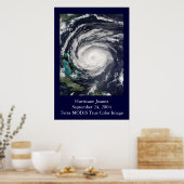 HU Jeanne MODIS Image Poster (Küche)