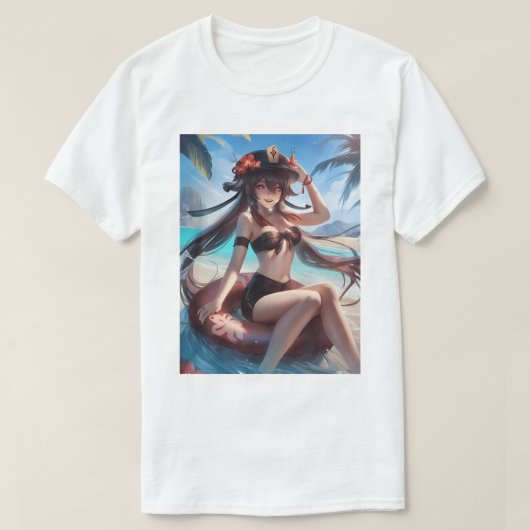 Hu Tao Swimsuit 38 T-Shirt (Design vorne)