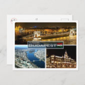 HU Ungarn - Budapest - Postkarte (Vorne/Hinten)
