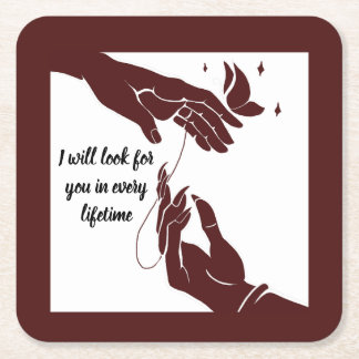 Hua Cheng and Xie Lian hands Tgcf Rechteckiger Pappuntersetzer