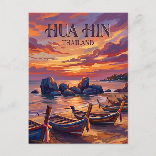 Hua Hin Thailand Postkarte (Vorderseite)