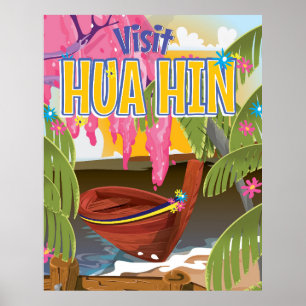 Hua Hin Thailand Reiseplakat Poster