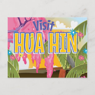 Hua Hin Thailand Reiseplakat Postkarte