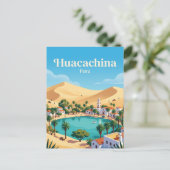 Huacachina Peru Postkarte (Stehend Vorderseite)