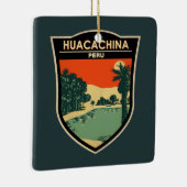 Huacachina Peru Travel Art Vintage Keramikornament (Rechts)