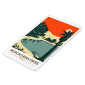 Huacachina Peru Travel Art Vintage Magnet (Linke Seite)