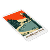 Huacachina Peru Travel Art Vintage Magnet (Rechte Seite)