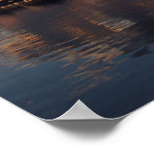 Huahine Sunset Poster (Ecke)