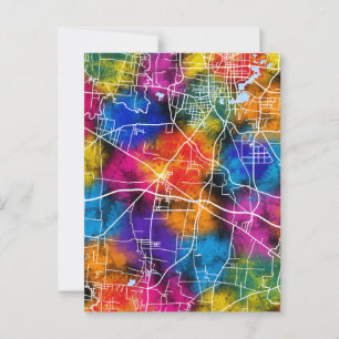 Huaibei China Stadtkarte Postkarte