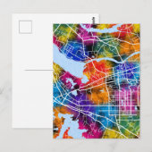 Huainan China Stadtplan Postkarte (Vorne/Hinten)