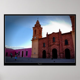 Huajuapan Oaxaca Chatedral Poster