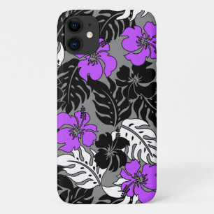 Huakini Bay Hawaiianischer Hibiskus Floral Charcoa Case-Mate iPhone Hülle