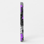 Huakini Bay Hawaiianischer Hibiskus Floral Charcoa Case-Mate iPhone Hülle (Hinten/Links)