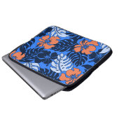 Huakini Bay Hawaiianischer Hibiskus Neoprene Wetsu Laptopschutzhülle (Vorne Knopf)