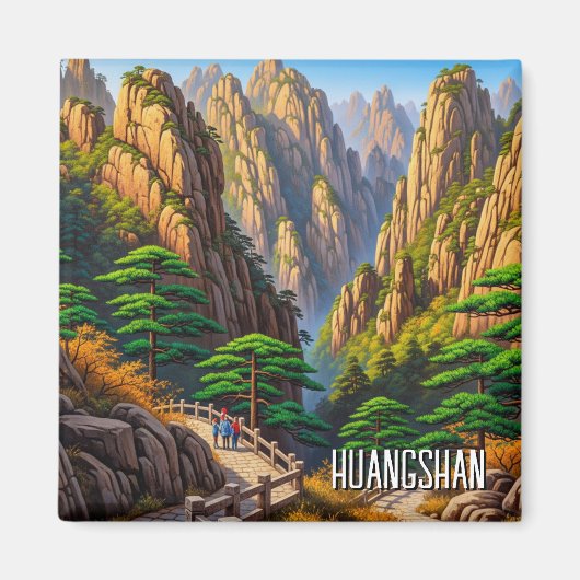 Huangshan National Park China Magnet (Vorne)
