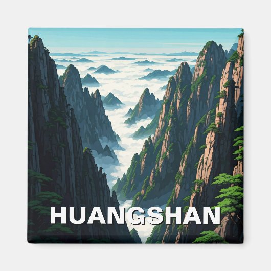 Huangshan National Park China Magnet (Vorne)